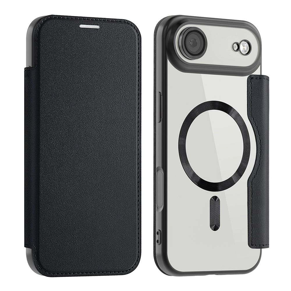 Funda MagSafe para Apple iPhone 17 Air, Techsuit, SmartMag Book, Negra