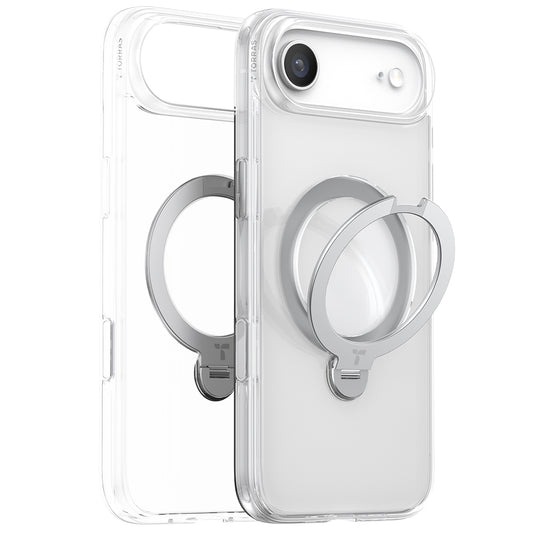 Funda MagSafe para Apple iPhone 17 Air, Torras, Ostand Spin, Transparente