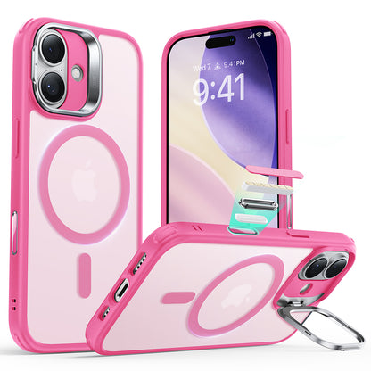 Funda MagSafe para Apple iPhone 17, ESR, Classic Hybrid Kickstand, Rosa Satinado