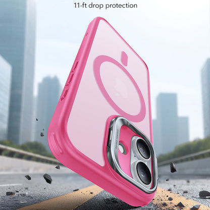 Funda MagSafe para Apple iPhone 17, ESR, Classic Hybrid Kickstand, Rosa Satinado