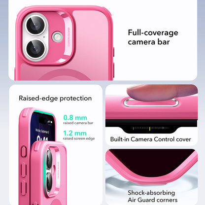 Funda MagSafe para Apple iPhone 17, ESR, Classic Hybrid, Rosa Satinado