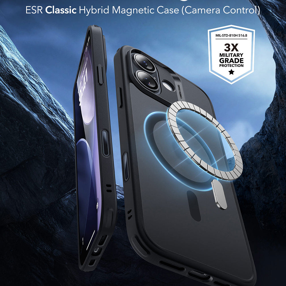 Funda MagSafe para Apple iPhone 17, ESR, Classic Hybrid, Negra Satinada