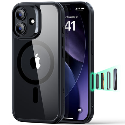 Funda MagSafe para Apple iPhone 17, ESR, Classic Hybrid, Negra Transparente
