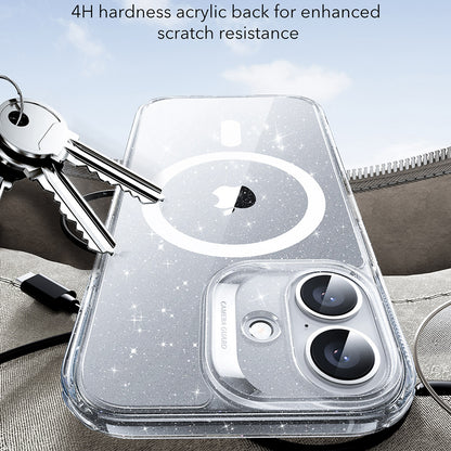 Funda MagSafe para Apple iPhone 17, ESR, Classic Hybrid Shimmer, Transparente