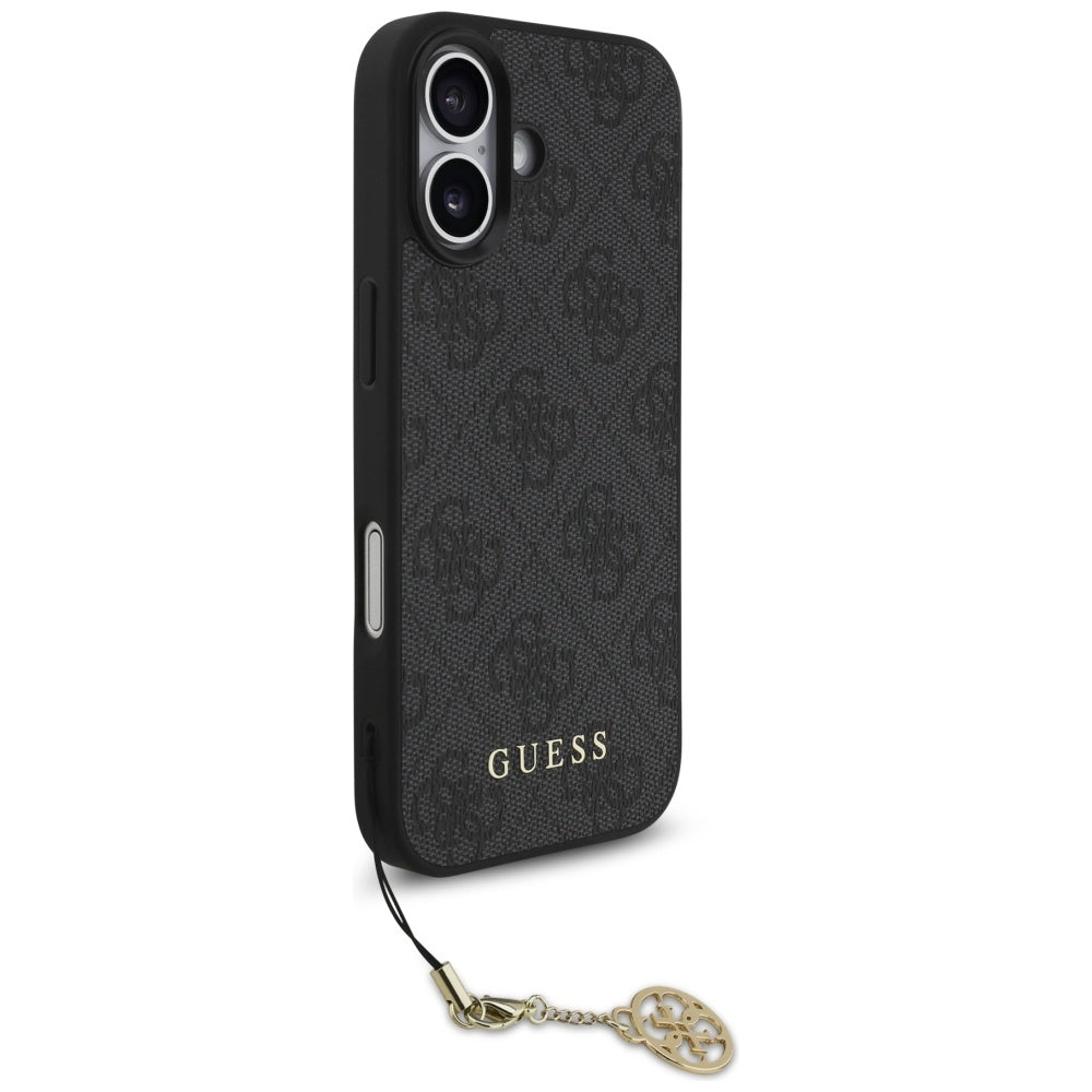 Funda MagSafe para Apple iPhone 17, Guess, 4G Charm Cradle, Negra