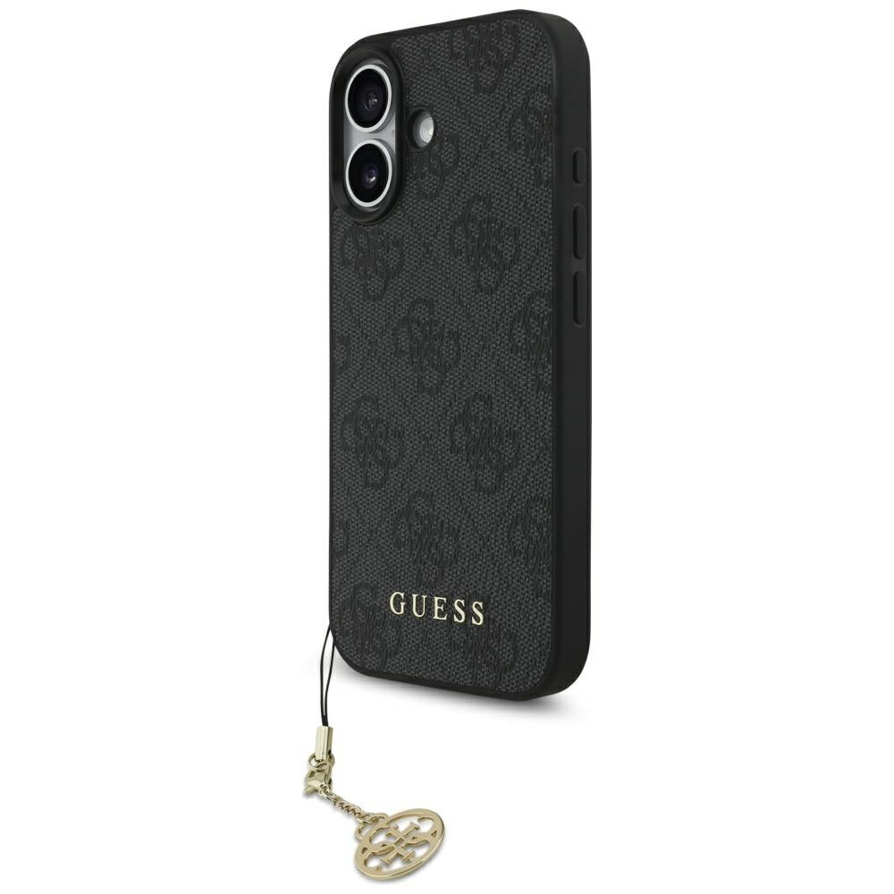 Funda MagSafe para Apple iPhone 17, Guess, 4G Charm Cradle, Negra