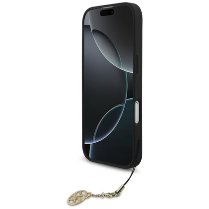 Funda MagSafe para Apple iPhone 17, Guess, 4G Charm Cradle, Negra