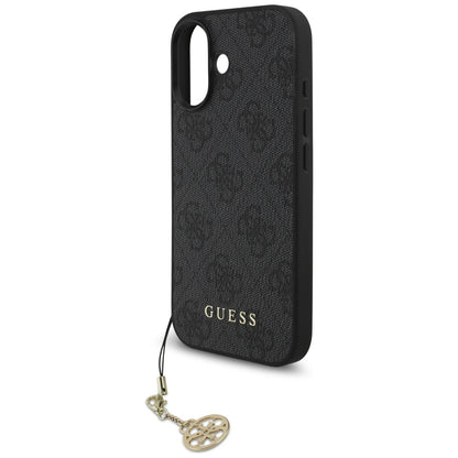 Funda MagSafe para Apple iPhone 17, Guess, 4G Charm Cradle, Negra