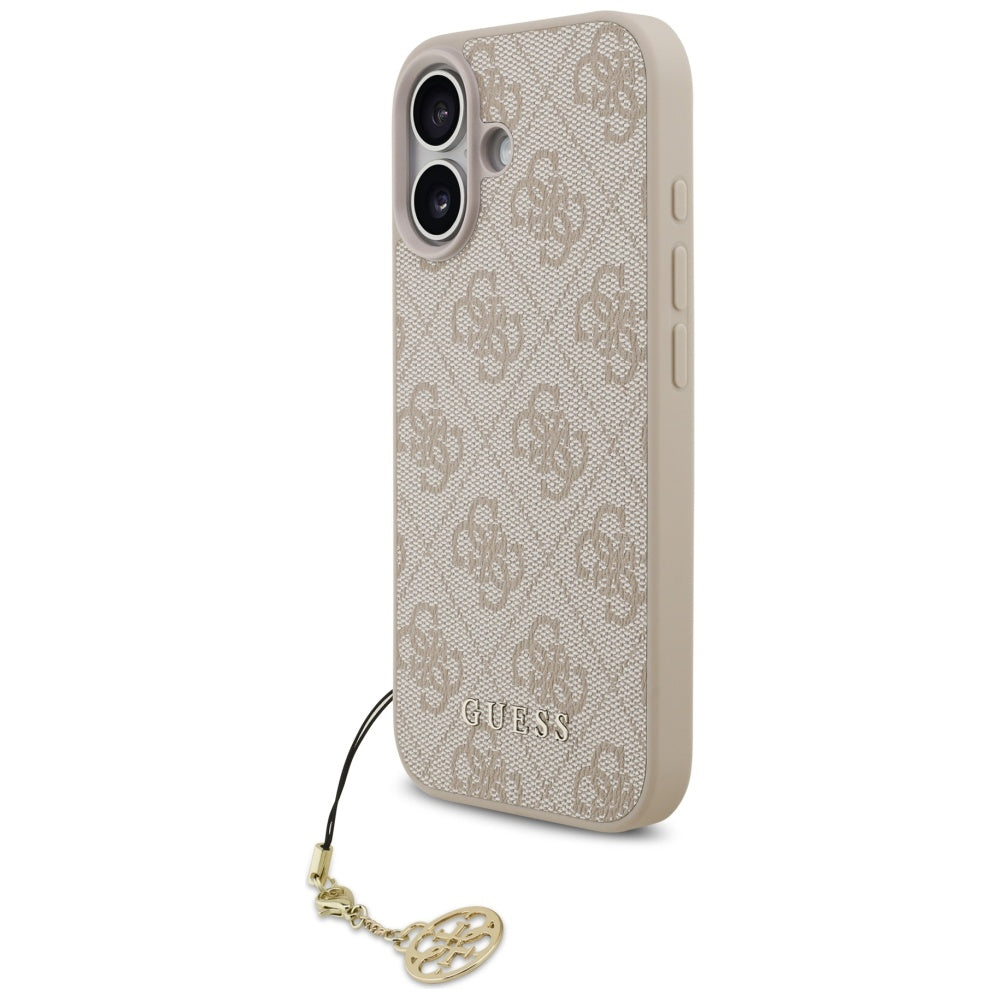 Funda MagSafe para Apple iPhone 17, Guess, 4G Charm Cradle, Rosa