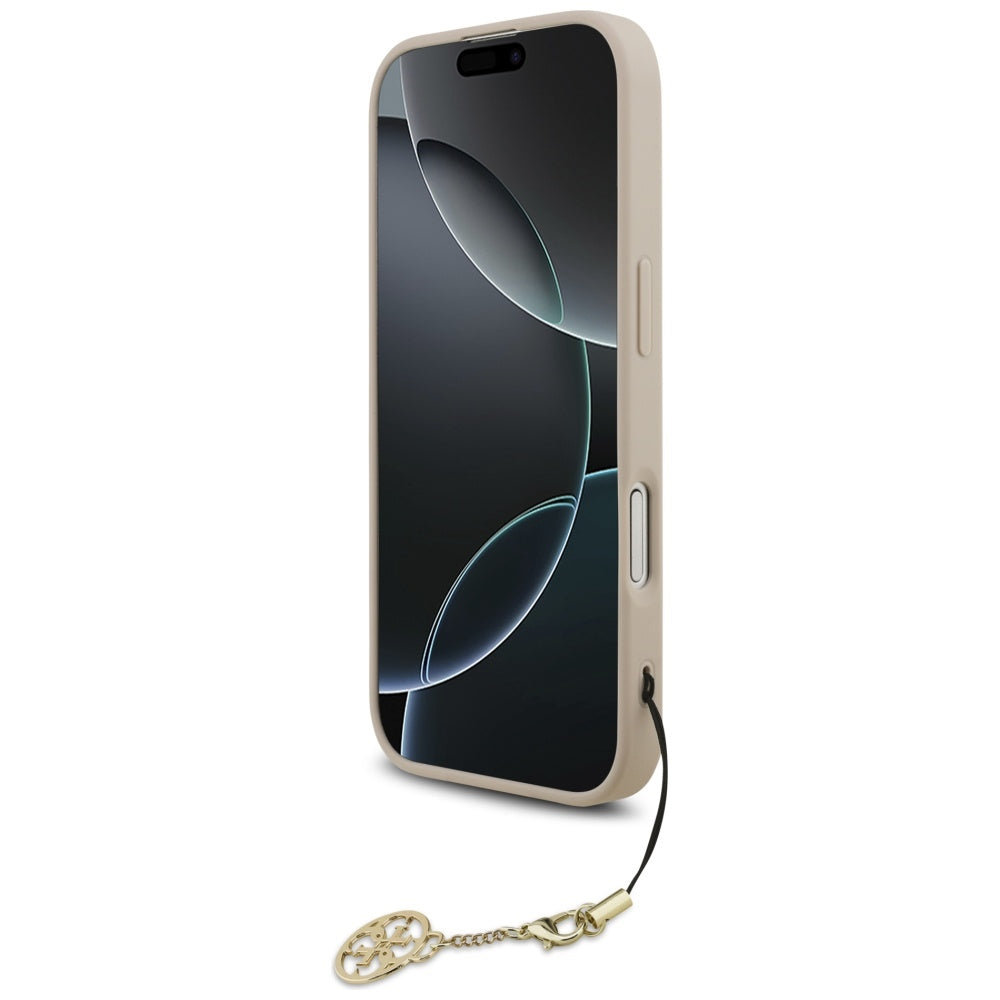 Funda MagSafe para Apple iPhone 17, Guess, 4G Charm Cradle, Rosa