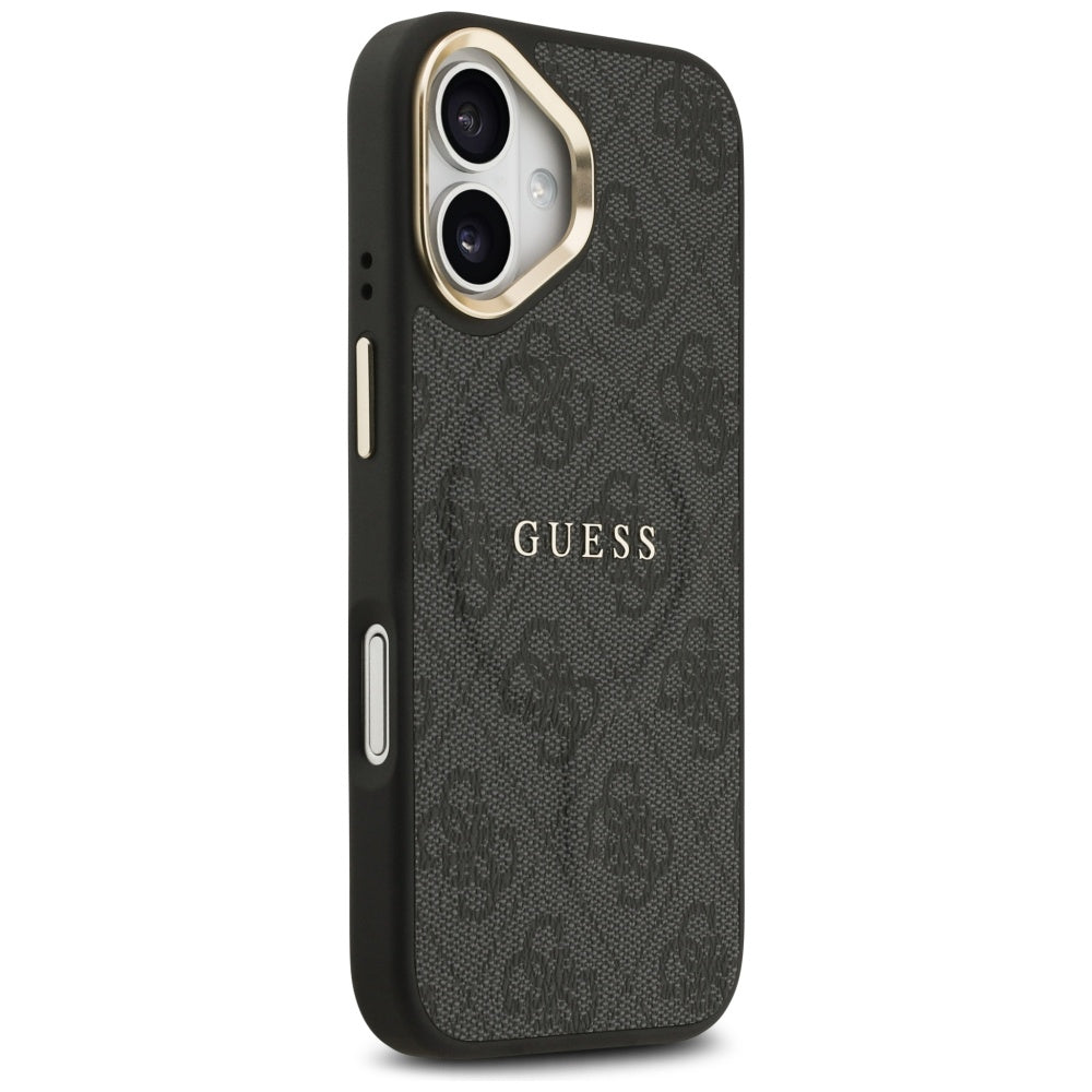Funda MagSafe para Apple iPhone 17, Guess, 4G Classic, Negra