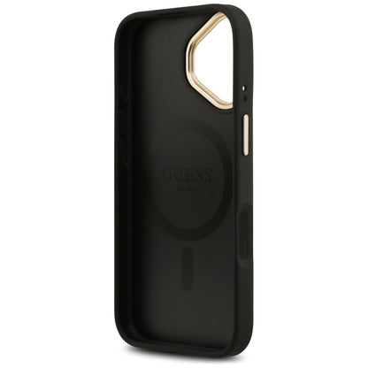 Funda MagSafe para Apple iPhone 17, Guess, 4G Classic, Negra