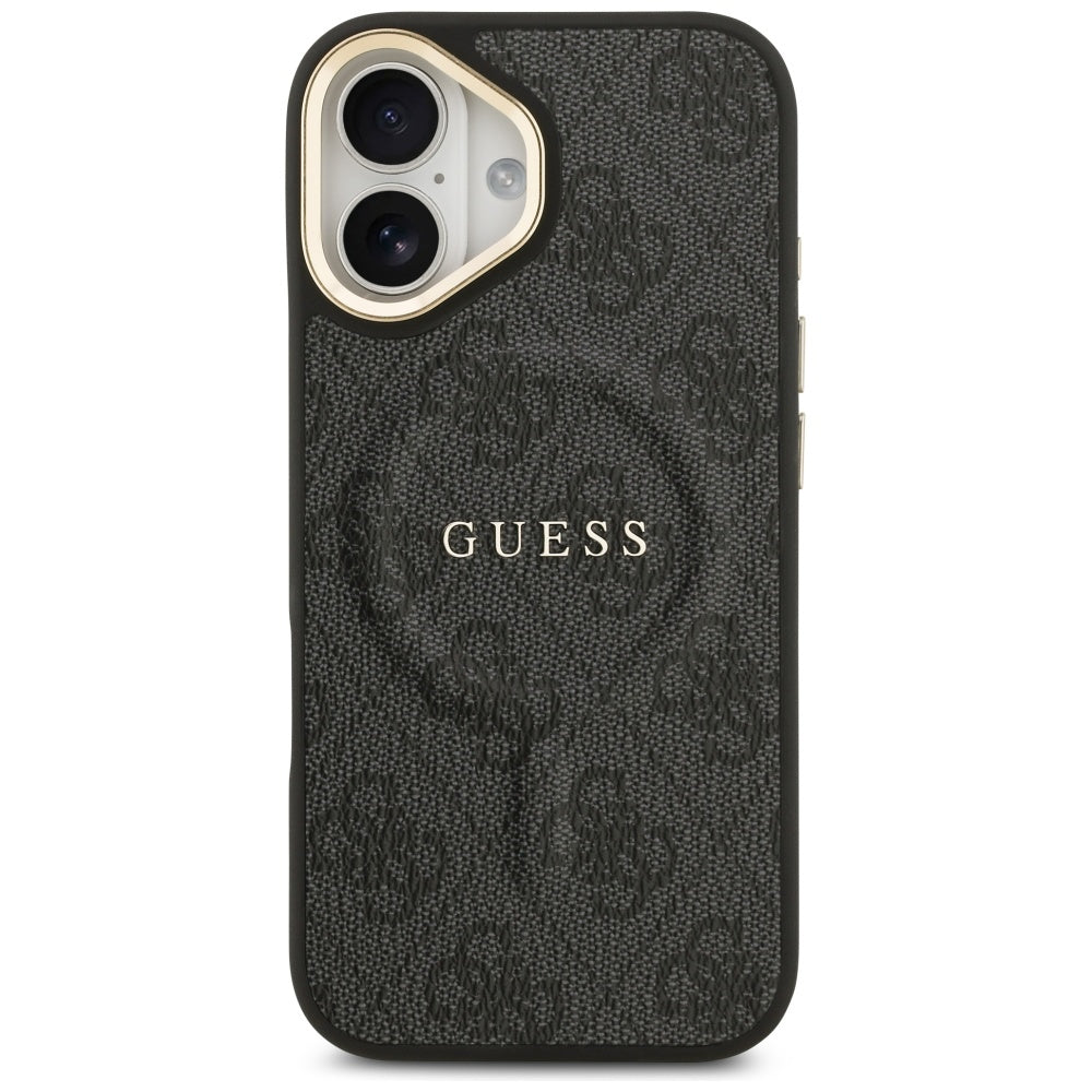 Funda MagSafe para Apple iPhone 17, Guess, 4G Classic, Negra