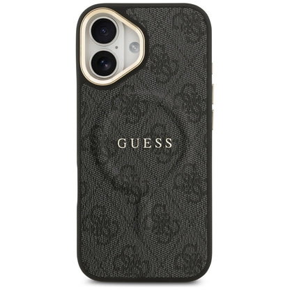 Funda MagSafe para Apple iPhone 17, Guess, 4G Classic, Negra