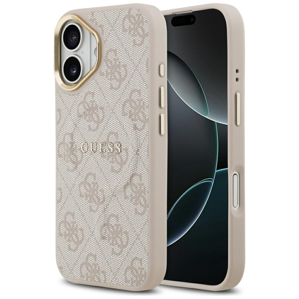 Funda MagSafe para Apple iPhone 17, Guess, 4G Classic, Rosa