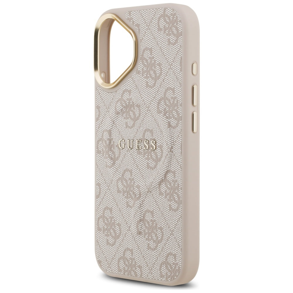 Funda MagSafe para Apple iPhone 17, Guess, 4G Classic, Rosa