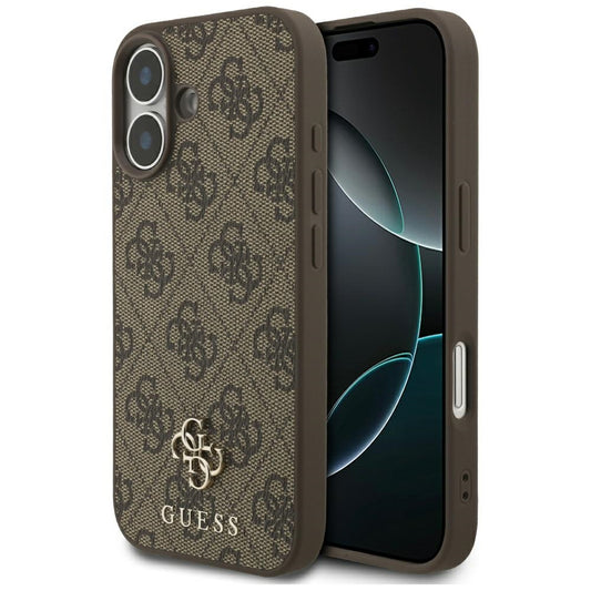Funda MagSafe para Apple iPhone 17, Guess, 4G Small and Classic Logo, Marrón