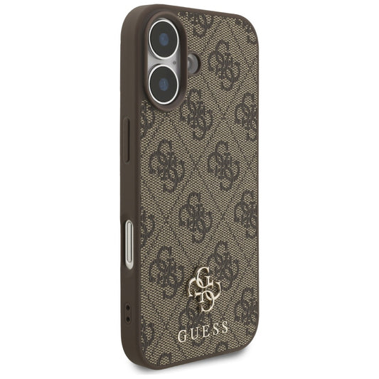 Funda MagSafe para Apple iPhone 17, Guess, 4G Small and Classic Logo, Marrón