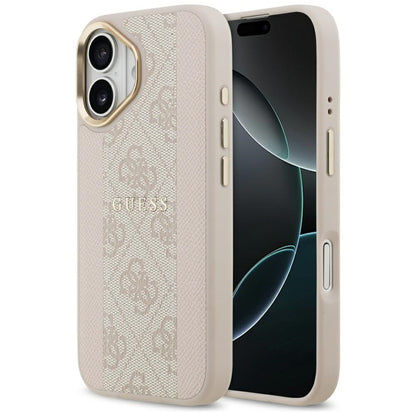 Funda MagSafe para Apple iPhone 17, Guess, 4G Stripe, Rosa