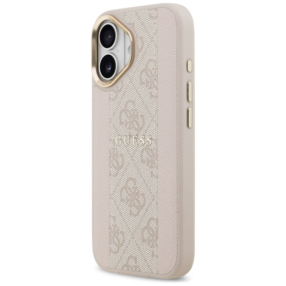 Funda MagSafe para Apple iPhone 17, Guess, 4G Stripe, Rosa