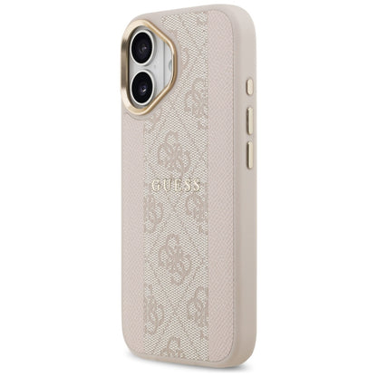 Funda MagSafe para Apple iPhone 17, Guess, 4G Stripe, Rosa