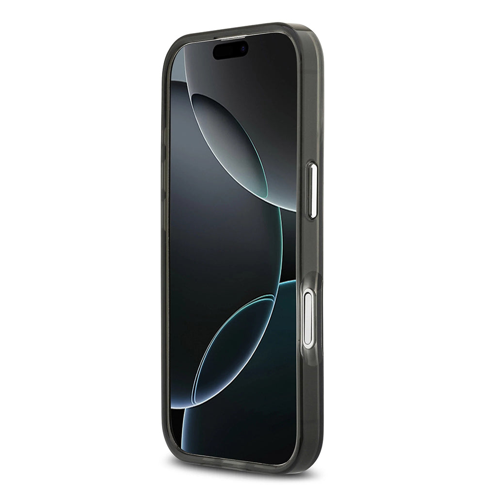 Funda MagSafe para Apple iPhone 17, Guess, IML Gradient Triangle Logo, Negra