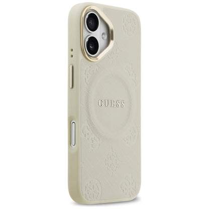 Funda MagSafe para Apple iPhone 17, Guess, Peony Hot Stamp, Beige