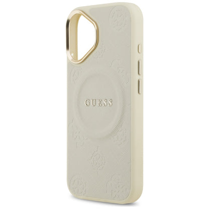 Funda MagSafe para Apple iPhone 17, Guess, Peony Hot Stamp, Beige