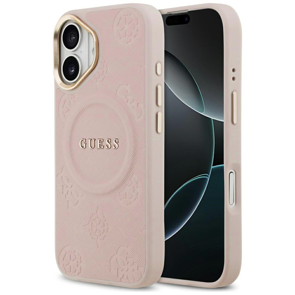 Funda MagSafe para Apple iPhone 17, Guess, Peony Hot Stamp, Rosa