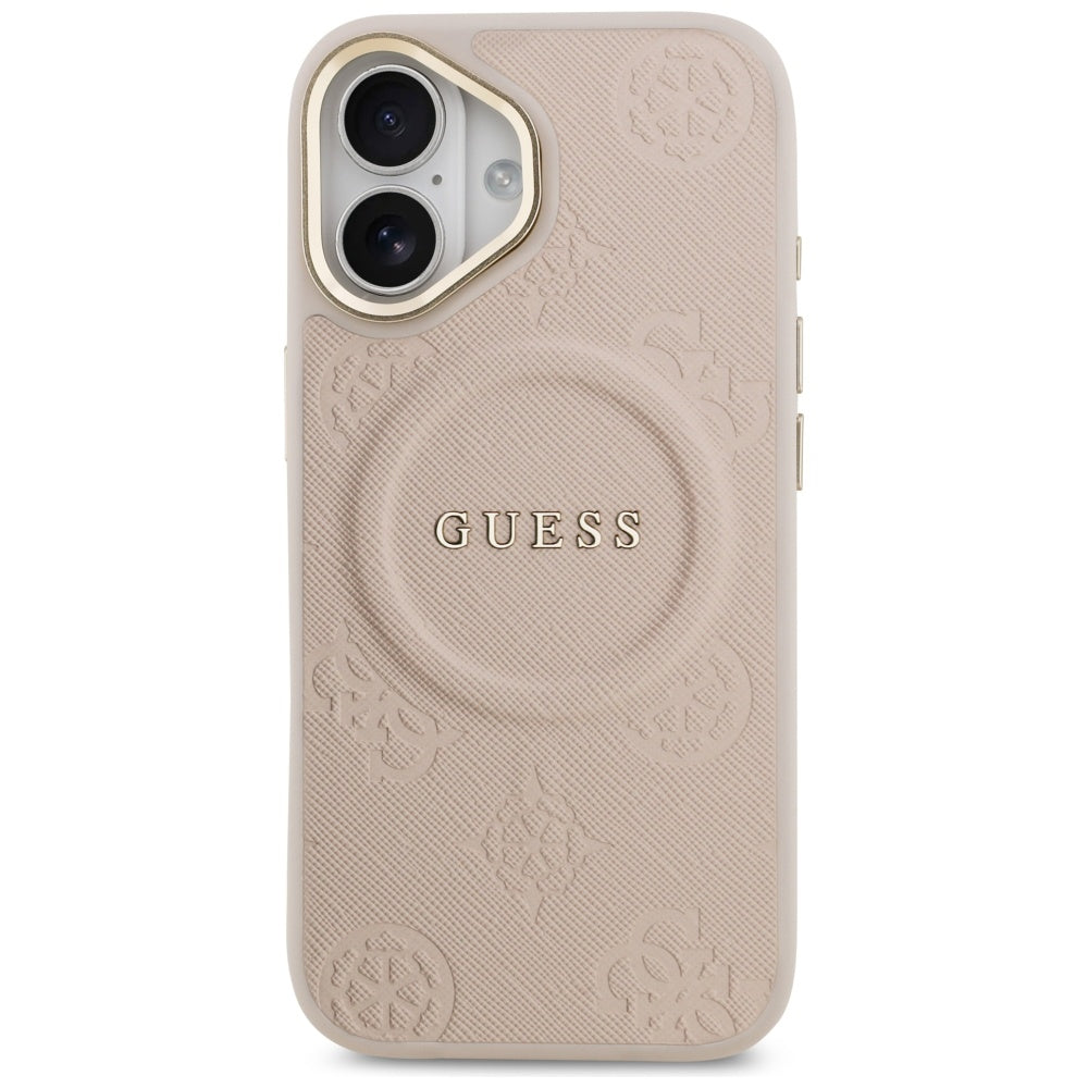 Funda MagSafe para Apple iPhone 17, Guess, Peony Hot Stamp, Rosa
