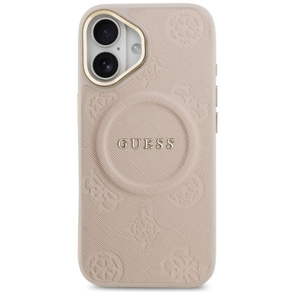 Funda MagSafe para Apple iPhone 17, Guess, Peony Hot Stamp, Rosa