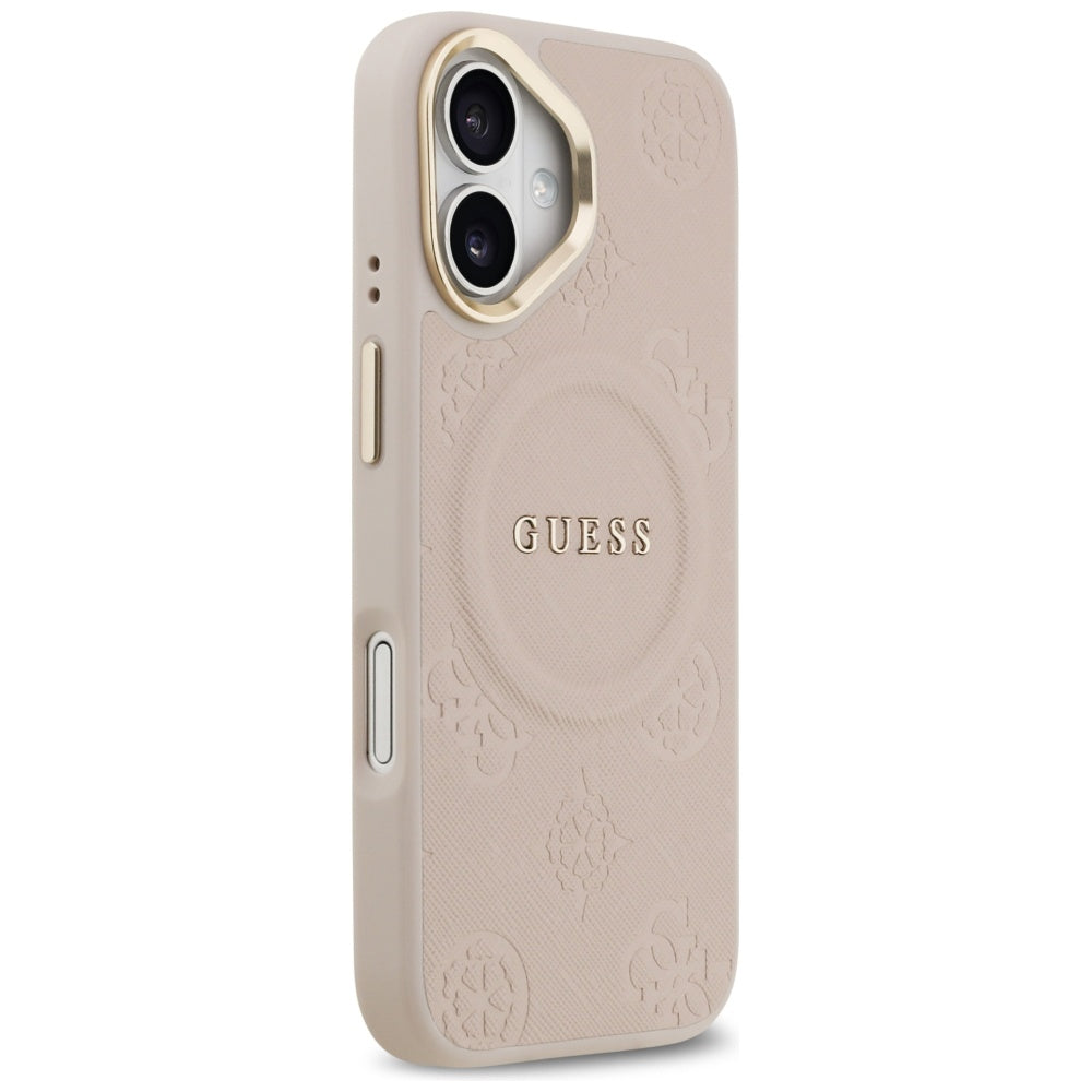 Funda MagSafe para Apple iPhone 17, Guess, Peony Hot Stamp, Rosa