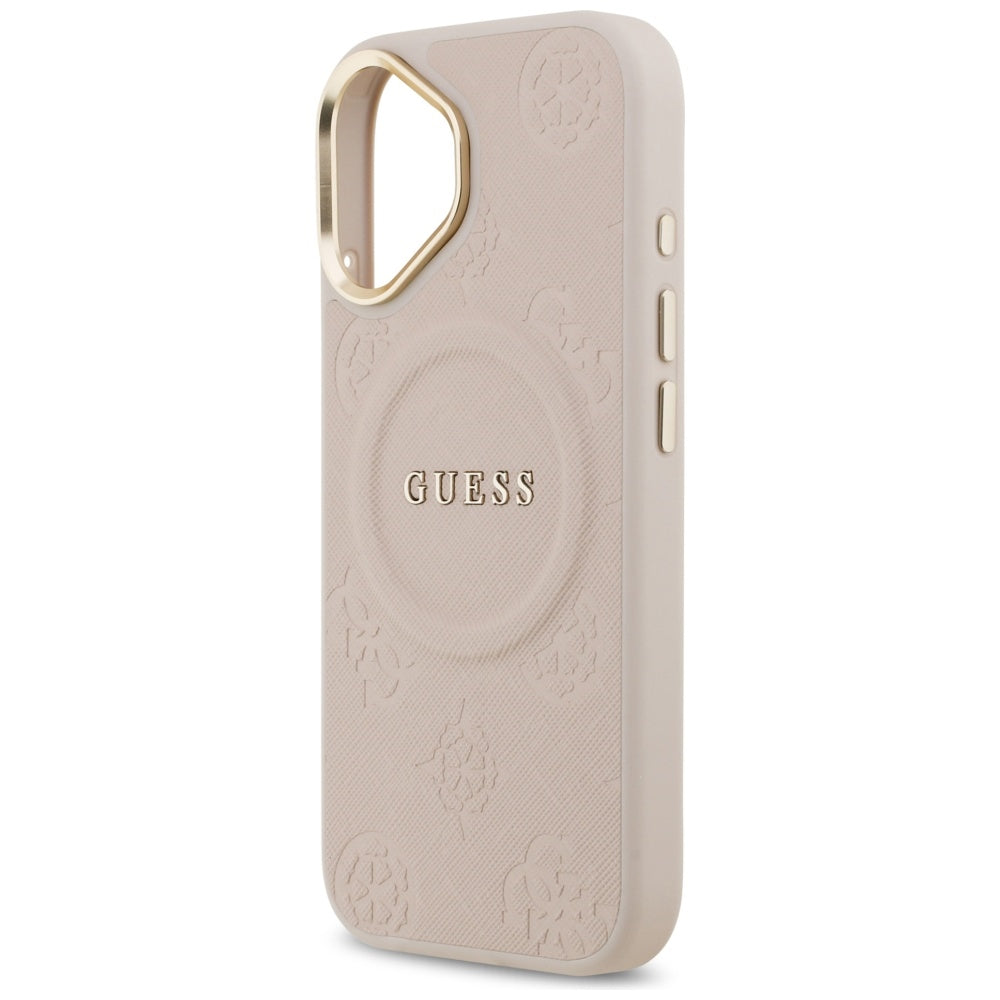 Funda MagSafe para Apple iPhone 17, Guess, Peony Hot Stamp, Rosa