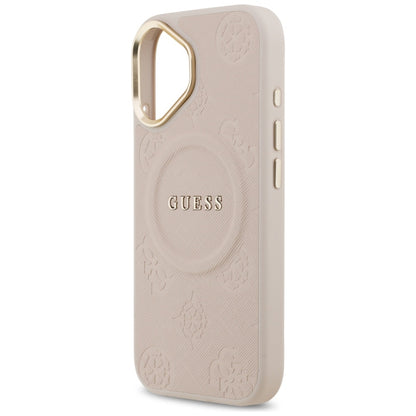 Funda MagSafe para Apple iPhone 17, Guess, Peony Hot Stamp, Rosa