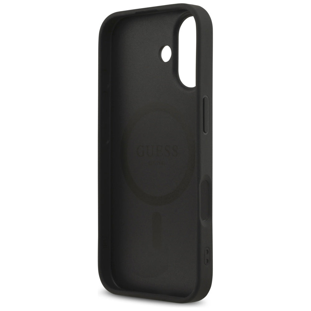 Funda MagSafe para Apple iPhone 17, Guess, Saffiano Classic Logo, Negra