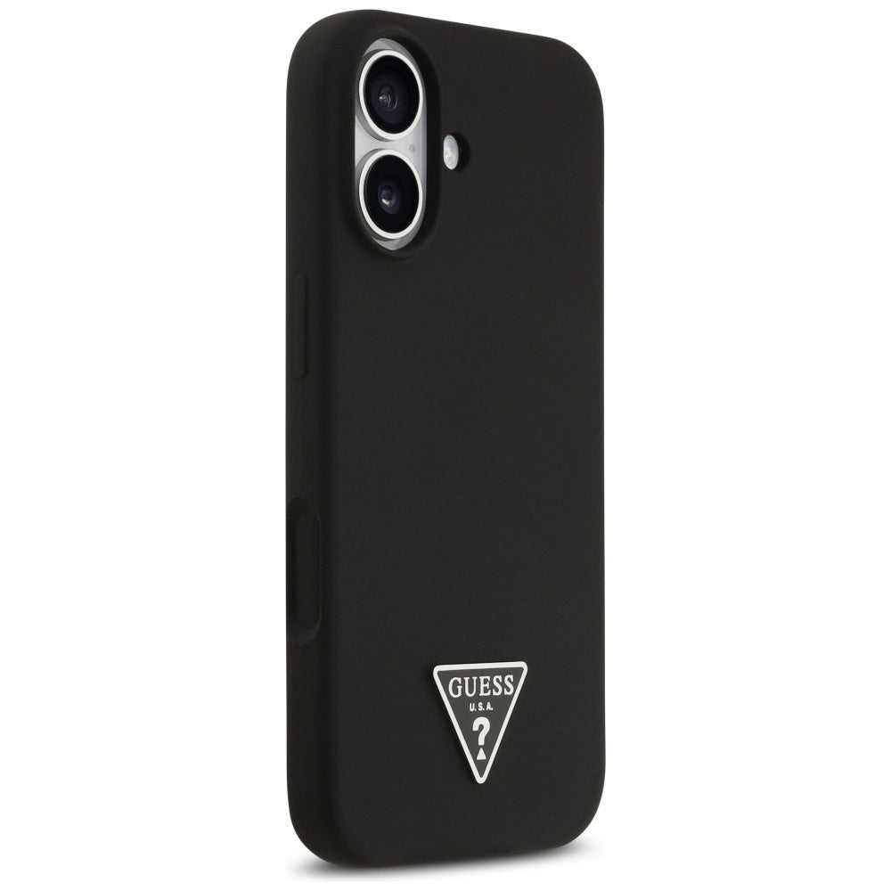 Funda MagSafe para Apple iPhone 17, Guess, Logo Triangular, Negra