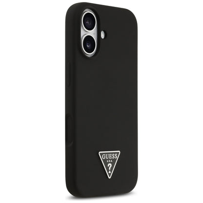 Funda MagSafe para Apple iPhone 17, Guess, Logo Triangular, Negra