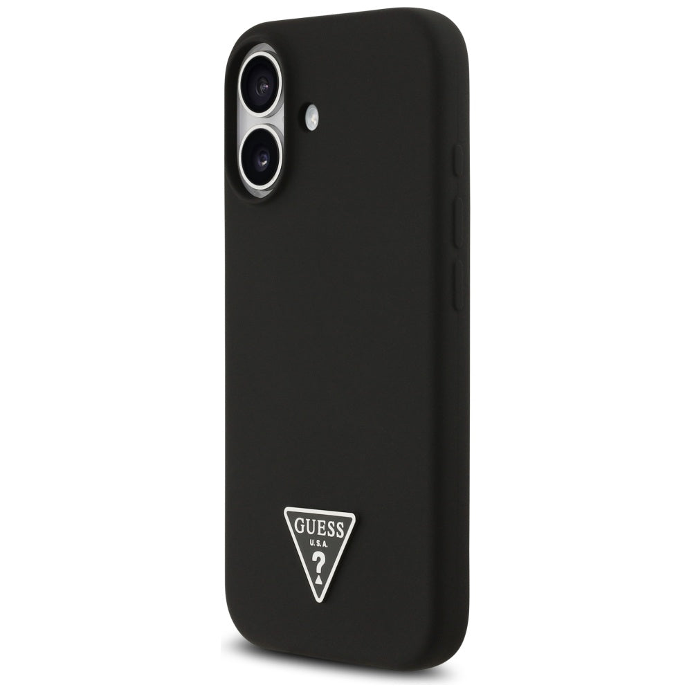Funda MagSafe para Apple iPhone 17, Guess, Logo Triangular, Negra