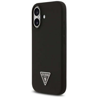 Funda MagSafe para Apple iPhone 17, Guess, Logo Triangular, Negra