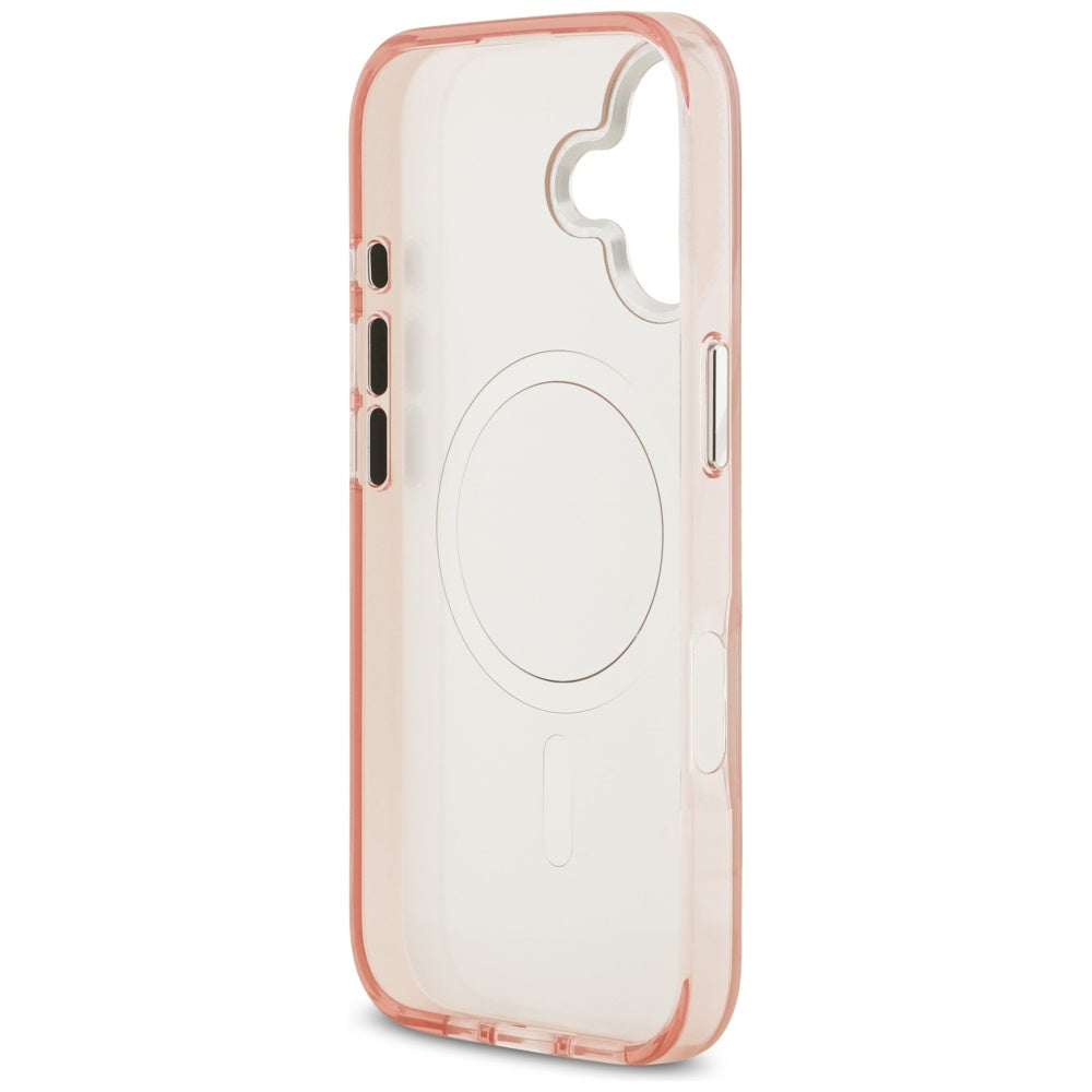 Funda MagSafe para Apple iPhone 17, Karl Lagerfeld, IML Aquarelle Logo Choupette, Rosa