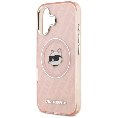 Funda MagSafe para Apple iPhone 17, Karl Lagerfeld, IML Choupette's Head, Rosa