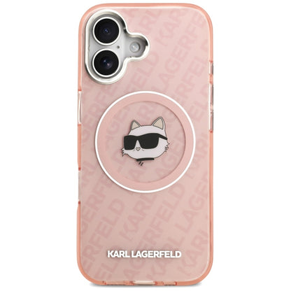Funda MagSafe para Apple iPhone 17, Karl Lagerfeld, IML Choupette's Head, Rosa