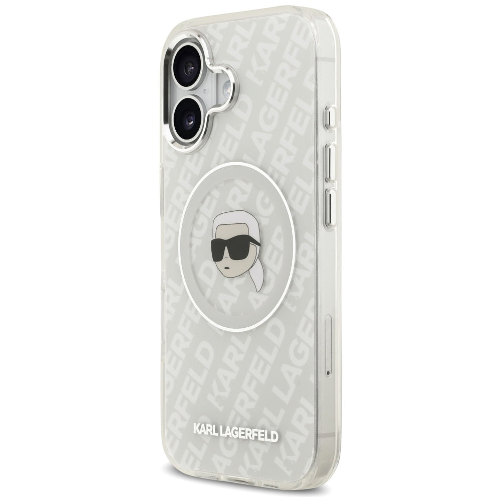 Funda MagSafe para Apple iPhone 17, Karl Lagerfeld, IML Karl's Head, Gris