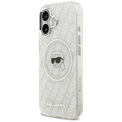Funda MagSafe para Apple iPhone 17, Karl Lagerfeld, IML Karl's Head, Gris