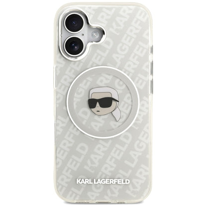 Funda MagSafe para Apple iPhone 17, Karl Lagerfeld, IML Karl's Head, Gris