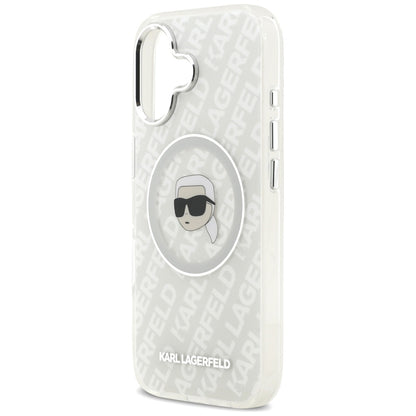 Funda MagSafe para Apple iPhone 17, Karl Lagerfeld, IML Karl's Head, Gris