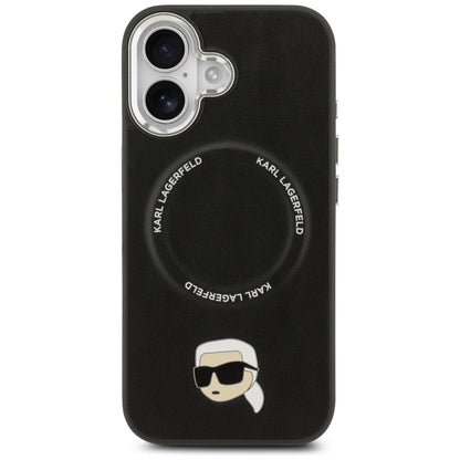 Funda MagSafe para Apple iPhone 17, Karl Lagerfeld, Karl Pin, Negra