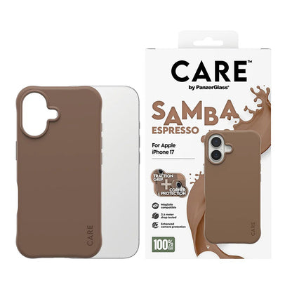 Funda MagSafe para Apple iPhone 17, PanzerGlass, Care Fashionable, Marrón