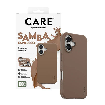 Funda MagSafe para Apple iPhone 17, PanzerGlass, Care Fashionable, Marrón