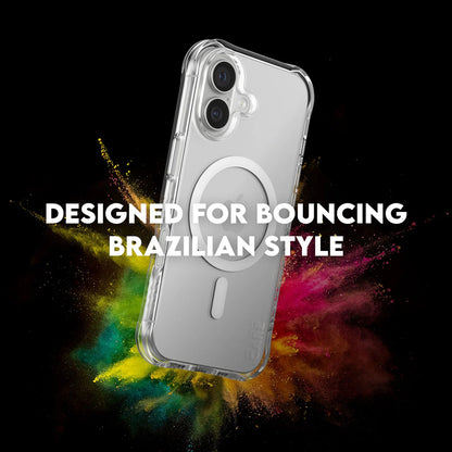 Funda MagSafe para Apple iPhone 17, PanzerGlass, Care Fashionable, Transparente Blanca